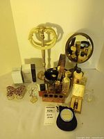 Group photo of all vanity accessories on tabletop