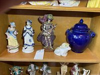 Group view of all five items on shelf