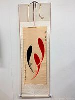 Full view of scroll hanging flat
