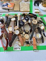 Group shot of all watches spread out