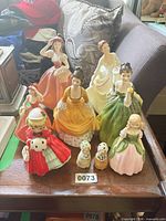 Group shot of all figurines on tray