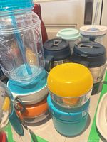 Group shot showing all assorted drinkware and containers