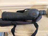 Side view of scope on case