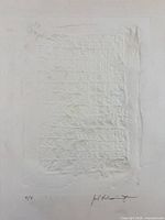 Close-up of print image area with embossed texture