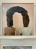 Front view of framed print showing image detail