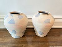 Front view of both vases