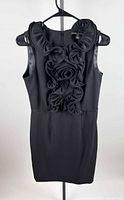 Full view of front of dress on hanger