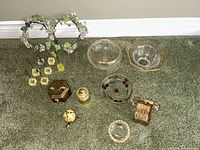 Full lot layout showing all items on carpet