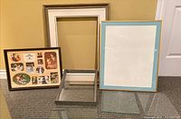 Group shot showing all four frames and glass inserts