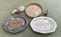 Group shot of all silver-plated items laid out