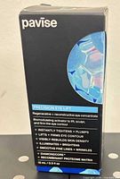 Front of sealed Pavise Precision Eye Lift box showing branding and benefits