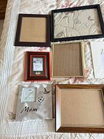 Six frames including brown, black, red, gold, decorative Mom, and brown/gold