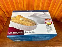 Top of sealed CorningWare French White bakeware set box