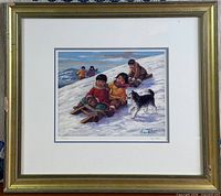 Framed print showing artwork, mat, and frame