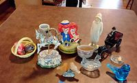 All nine items displayed together on tabletop