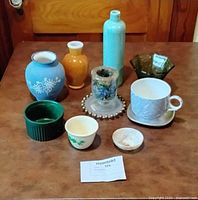 All ten items arranged on table