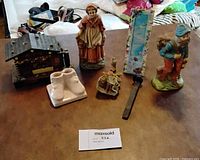 Group shot of all seven items displayed on table