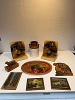 Group shot showing all nine items together