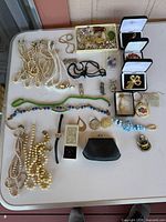 Overall view of entire lot on table