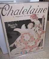 Full view of framed Chatelaine poster