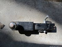 Full view of Draw-Tite ball mount with attached ball and pin