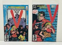 Front covers of both comic books bagged and boarded