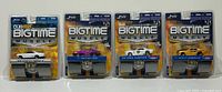 Front view of four sealed Jada Bigtime Muscle blister packs