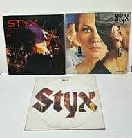 Front covers of Kilroy Was Here, Pieces of Eight, Styx II