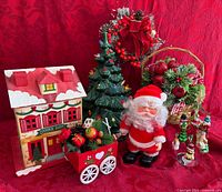 Group shot of all Christmas decor items