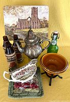 Group shot showing all nine items together
