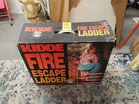 Front of Kidde Fire Escape Ladder box showing branding and product imagery