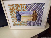 Front view of framed print showing artwork and frame