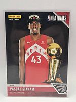 Front of Pascal Siakam Panini Instant card