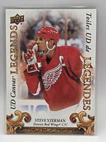 Front of 2023 Upper Deck Tim Hortons UD Canvas Legends Steve Yzerman hockey card