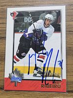 Front of signed Mike Ribeiro Bowman CHL card