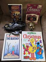 All items grouped on couch