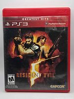 Front of Resident Evil 5 PS3 Greatest Hits case