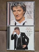 Front covers of both Rod Stewart CDs in jewel cases