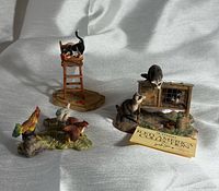 All three figurines grouped together