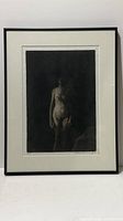 Front view of framed lithograph