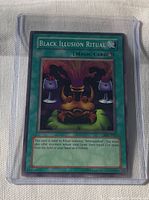 Front of Black Illusion Ritual card in sleeve