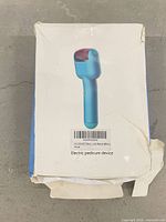 Front of original box showing product image and label