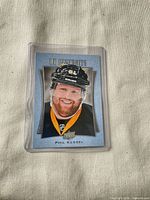 Front view of Phil Kessel UD Portraits card in sleeve
