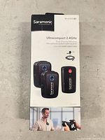 Front of factory-sealed Saramonic Blink500 B2 retail box