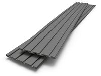 Stock image of four interlocking grey GearTrack channels
