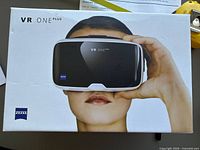Front of sealed Zeiss VR One Plus retail box