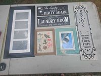 Six pieces laid out on table showing all items