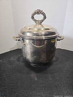Full view of ice bucket with lid