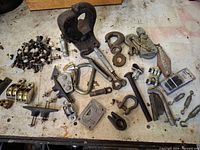 Overview of entire lot spread on workbench