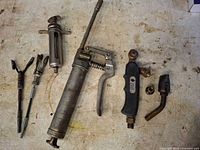 All items laid out showing overall condition and grouping